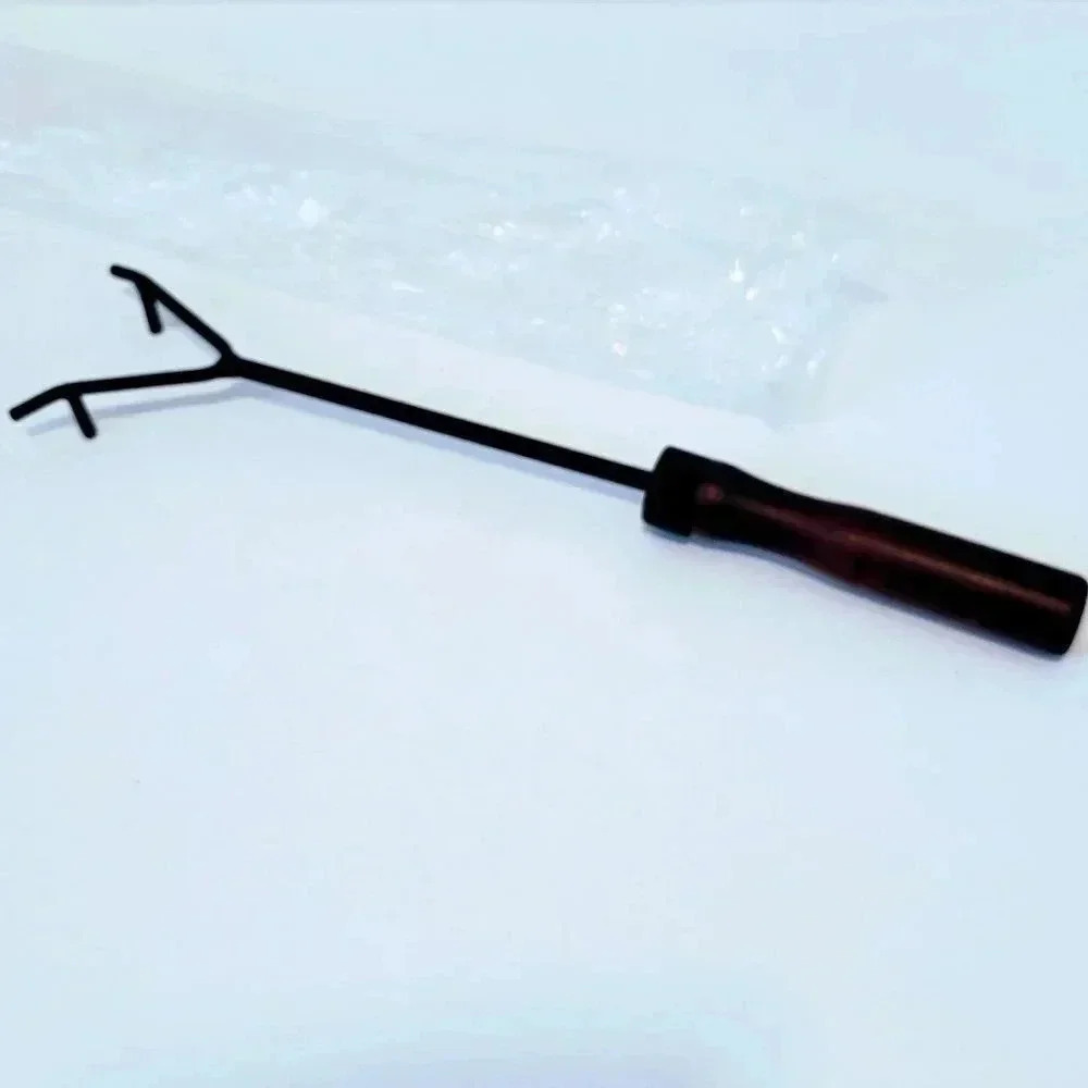 Wood Handled Utensil NWT Pulling Pizza Stones Cooling Rest Metal Pull